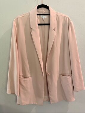 Light Pink Women's Blazer Jacket - Brand: Leith